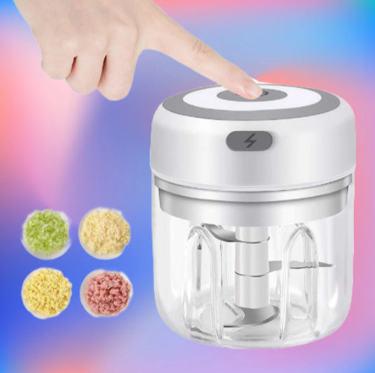 Compact USB Electric Mini Garlic Chopper & Meat Grinder: Sturdy and Durable Kitchen Essential